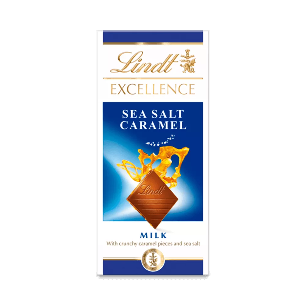 Lindt EXCELLENCE Milk Sea Salt & Caramel Bar 100g